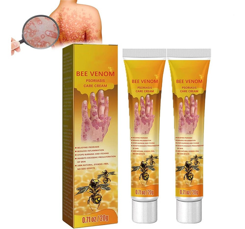 Crema De Tratamiento De Psoriasis Con Veneno De Abeja, 2 Uni