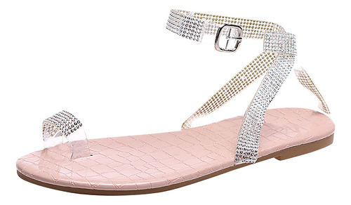 Sandalias Planas Con Diamantes De Imitación Para Mujer, Cómo