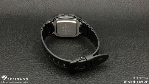 Relógio Casio W-96h-1bvdf Padrão Masc Preto - Refinado