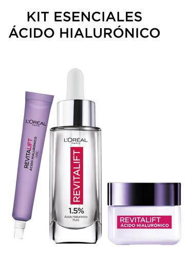 Imagen 1 de 7 de Kit Revitalift Rutina Ácido Hialurónico L'oréal Paris