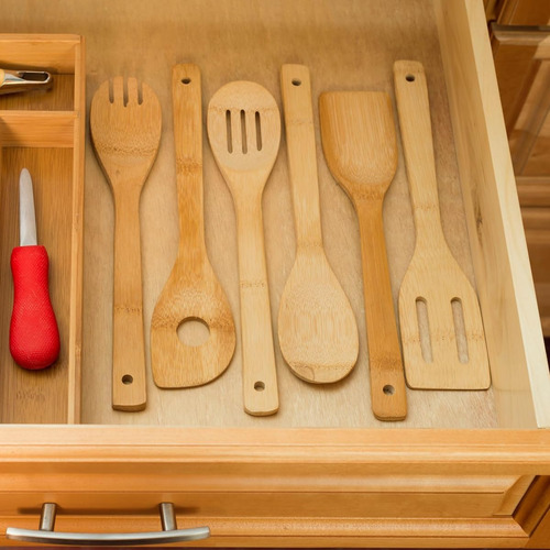 Utensilios De Madera Bambu Set 4 Unidades - Sheshu Home
