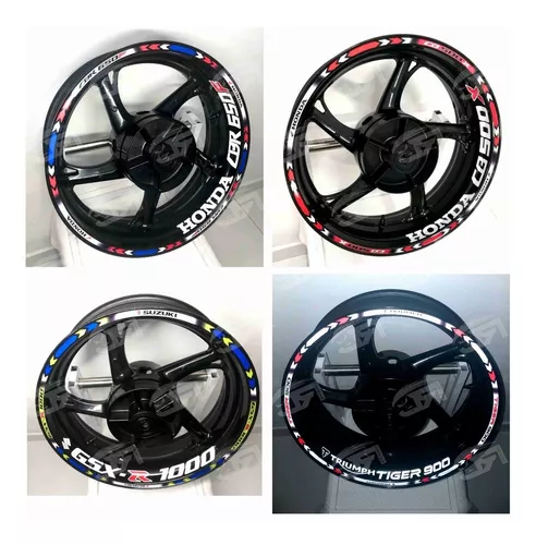 16 Pçs 17 18 Polegada Adesivo De Roda Da Motocicleta Decalques Reflexivos  Aro Fita Tira Para Suzuki Bandit 650s Gsf1200 1500 650 Gsr 600 750 -  Coberturas E Adornos - AliExpress