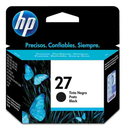 Cartucho Hp 27 (c8727a) Negro