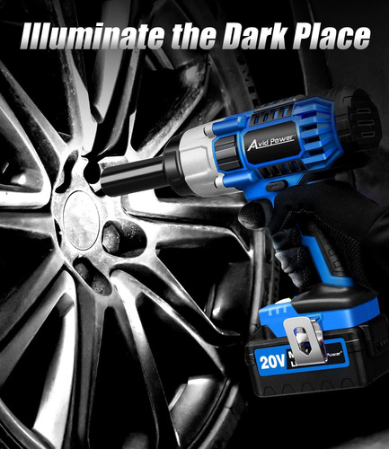 1/2 Impact Gun 20v Cordless Impact Wrench Bundle With Extra