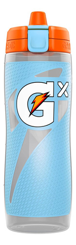 Botella De Plástico Gx Squeeze, Azul Claro, 30 Oz