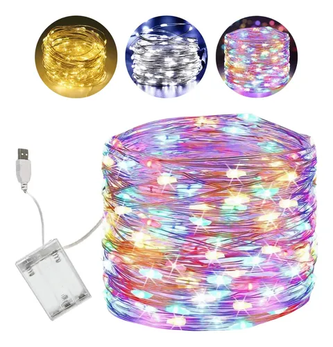 Pisca Pisca Fio De Fada Cordão Fio De Fada 10m 100 Leds Enfeite Natal