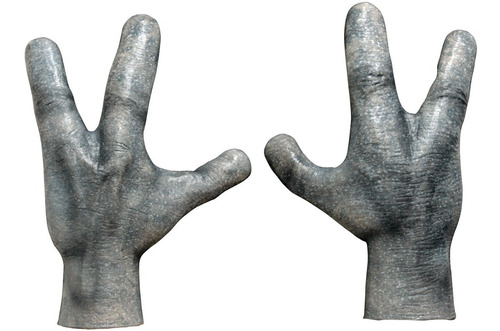 Imagen 1 de 7 de Manos De Látex Alien Extraterreste Alien Hands