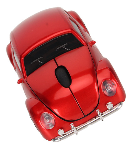 Ratón Inalámbrico Rojo Estilo Coche Deportivo Con Receptor