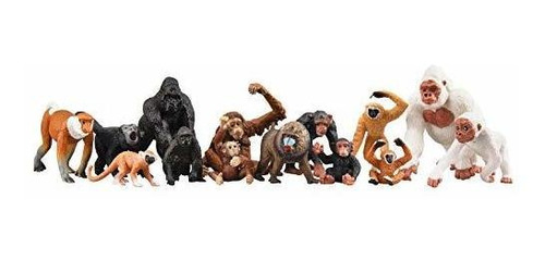 Toymany - Juego De 14 Figuras De Varios Monos Y Gorilas, Jue