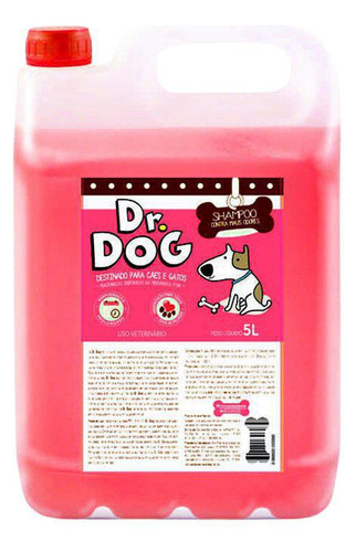 Shampoo Dr. Dog Pré Lavagem 5l Contra Maus Odores