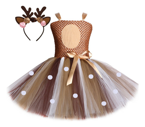 Vestido De Princesa Disfraz De Navidad De Tutu Para Niñas