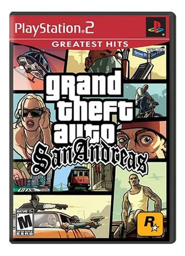 Grand Theft Auto Gta San Andreas Ps2 Mídia Física Lacrado 