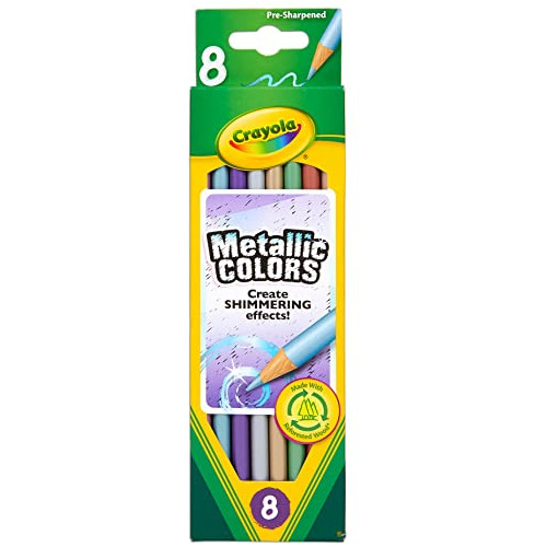 Lápices De Colores Metálicos Crayola (8 Unidades)