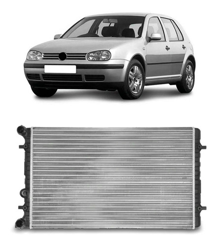 Radiador Golf 1999 A 2013 1.6/1.8/2.0 Com Ou Sem Ar Manual
