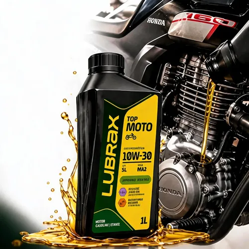 Óleo De Motor Moto 10w30 1litro Semi Sintetico 4t Api Sl Ma2