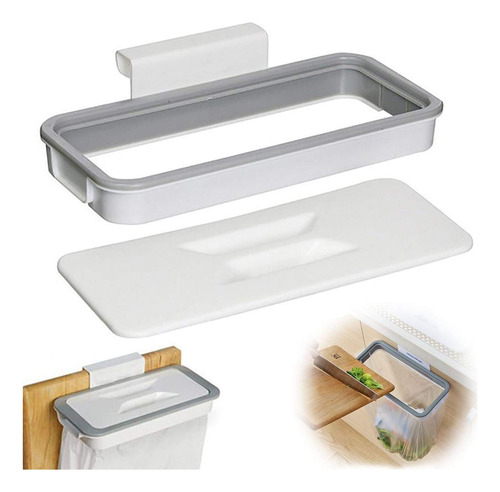 Papelera Colgante Plegable Para Puerta Gabinete Cocina 2