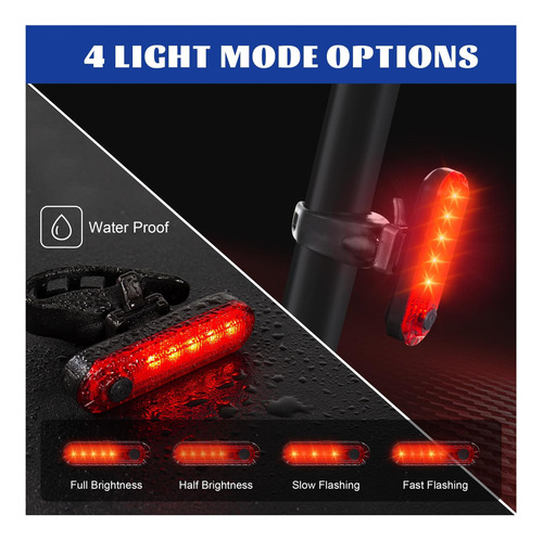 Volcano Hakea Luz De Bicicleta Trasera Led Súper Brillante 4