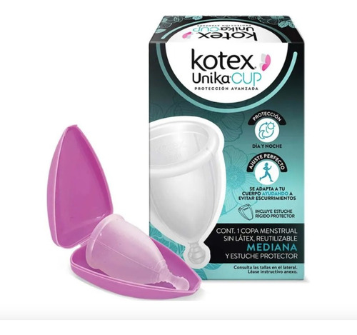 Copa Menstrual Kotex Unika Cup Talla Mediana 1 Pieza