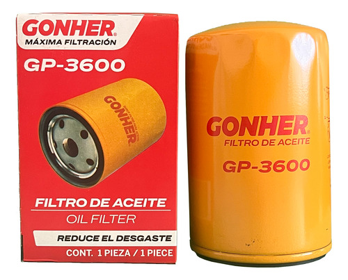 Filtro Para Aceite Gonher Gp-3600