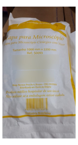 Capa Estéril American Instruments Para Microscópio 100x220