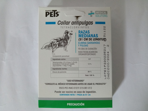 Collar Anti Pulgas Todos Los Tamaños Para Perro Y Para Gato