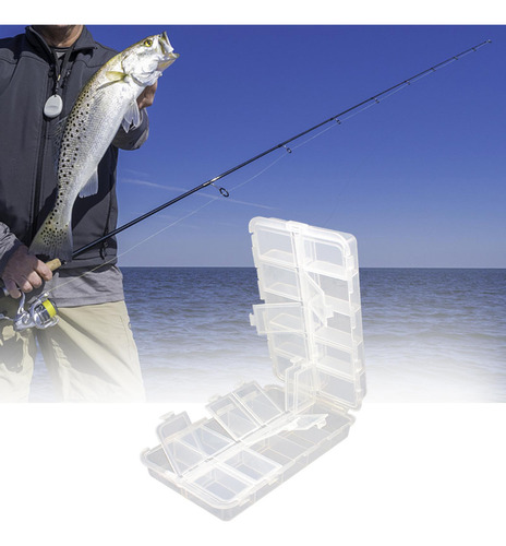 Caja De Aparejos De Pesca Plegable Premium Portátil Con 20