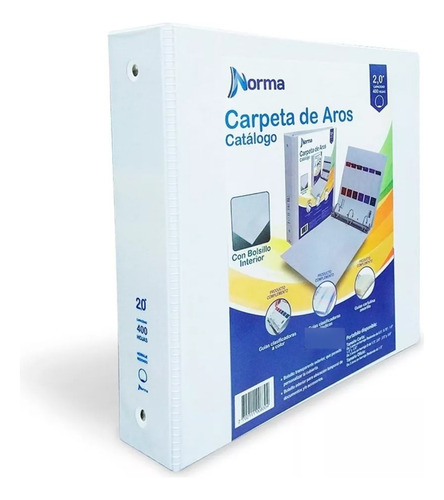 Folder Carpeta Tipo Catálogo 2,0 Pulgadas 3 Argolla Norma