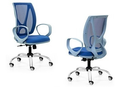 Imagen 9 de 9 de Sillón Alma Profesional Oficina Cromado Mec A-syncro Kromo-s