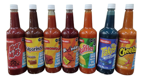 Salsas Tipo Sabritas Y Barcel Para Alitas, 6pz/1 Lt.