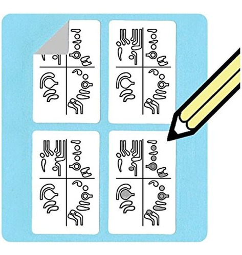 Pegatinas De Diagrama De Digitación De Fagot (paquete De 156