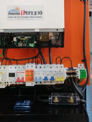 Imagen 5 de 8 de Gh-1600 Kit Inversor Generador Planta Híbrida Panel Solar 24