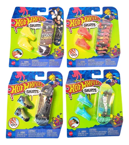 Hot Wheels - Skate de dedos Hot Wheels: Pacote de 4 modelos