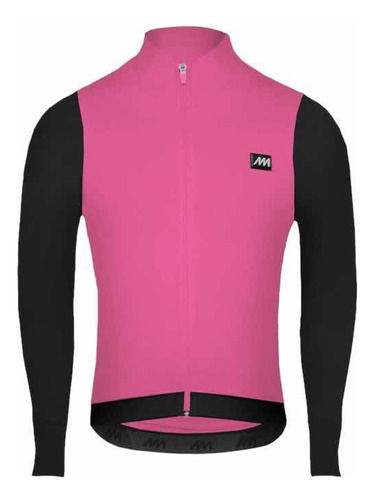 Campera Ciclismo Magenta Termica Frisada Fluo - Libertator