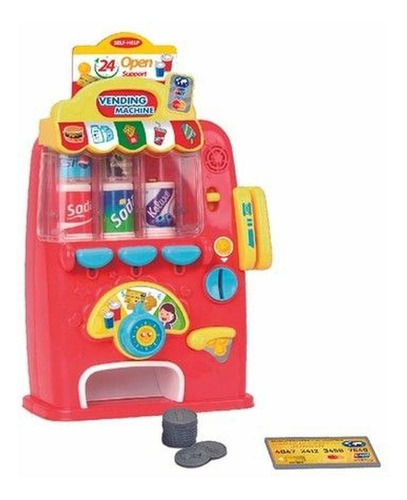 Brinquedo Infantil Vendinha Legal Máquina De Vendas 10 Peças