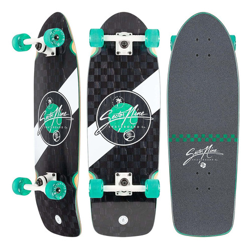 Sector 9 Unisex Mosaic Wave Fat - Patineta Completa, Adulto,