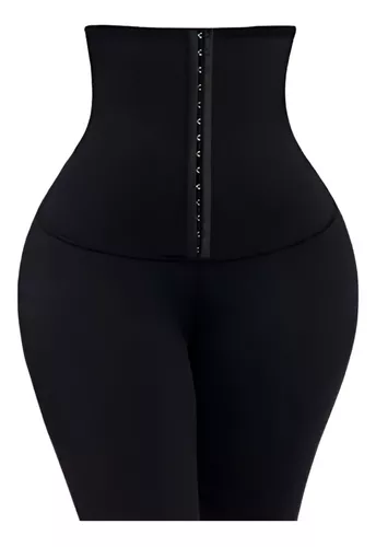 Pantalón Cinturilla Mujer Faja Broches Sauna Reductora Neopreno