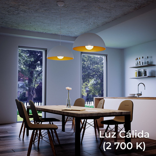 Lámpara De Techo Colgante Moderna Diseño Minimalista Dh-5110 Estructura Blanco - Dorado