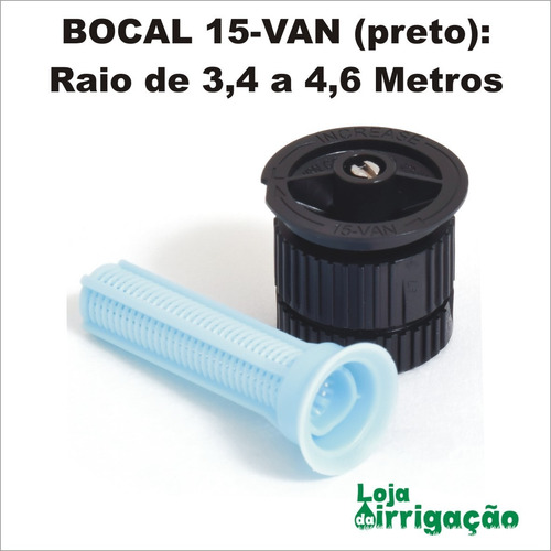 Imagem 5 de 6 de Aspersor Spray 1804 Rain Bird Com Bocal 15 Van Kit C/ 10 Und