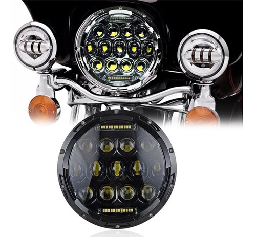 Faro Led Daymaker 7  Para Moto Harley Davidson Street Glide