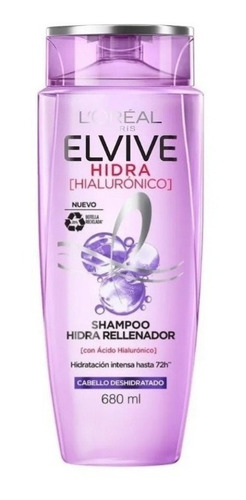 Shampoo L'oreal Paris Elvive Hidra Hialurónico 680 Ml Loreal