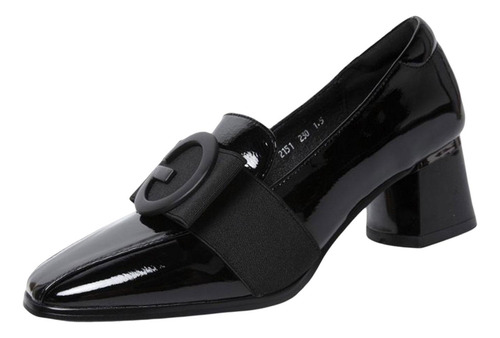 Zapatos Gruesos De Tacón Bajo Para Mujer Zapatos De Tacón