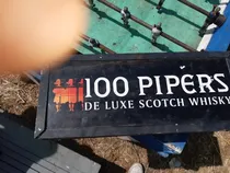 Comprar Cartel Chapa Luminoso Publicidad Whisky 100 Pipers