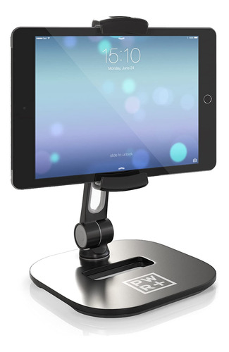 Soporte De Tablet Para Escritorio Pwr+ | Rotacion 360°