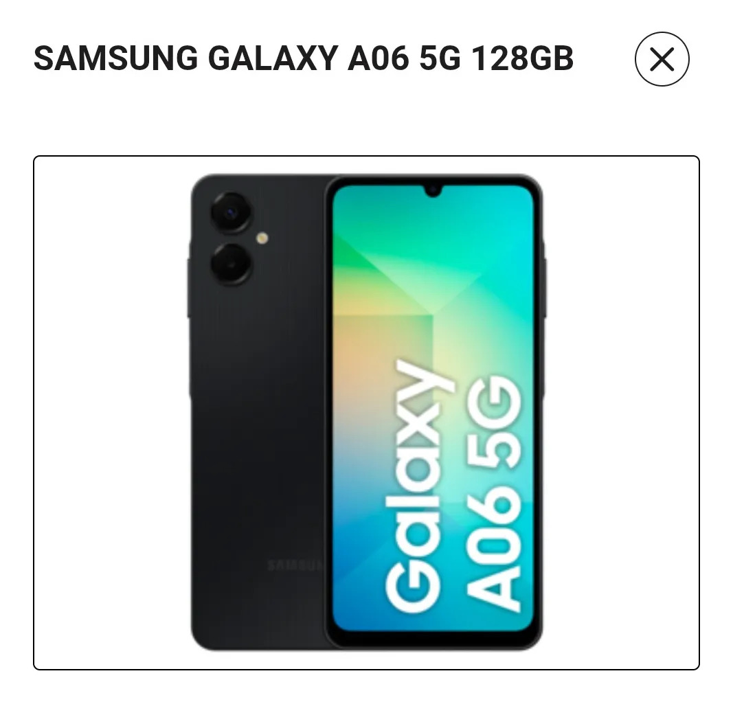 Celular Samsung Galaxy A06 5g Preto - Imagem 1