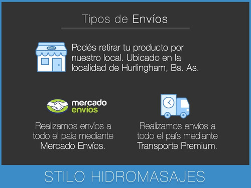Imagen 5 de 10 de Hidromasaje Minimalista 180 X 90 8 Jets Acrílico Sanitario