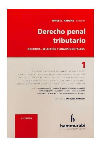 Derecho Penal Tributario - Haddad, Jorge E.