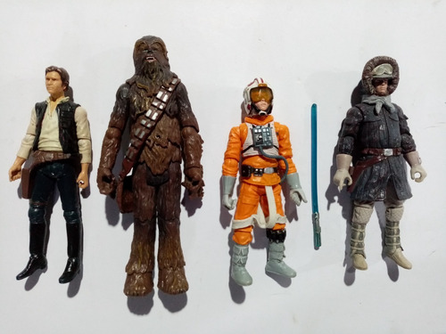 Star Wars Loose Lote 4 Figuras Luke Han Chewbacca 2009
