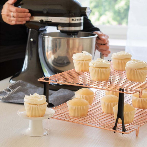 Rejilla Para Enfriar 2 Niveles Cobre 42 Cm Nordicware