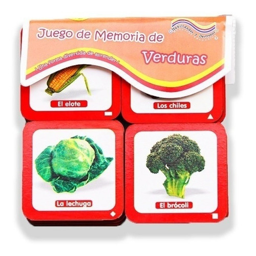 Juegos De Mesa Memoria Verduras Enseñanza Educativo Niños 