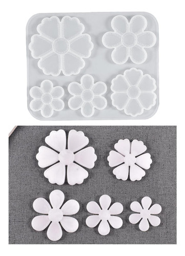 Molde Colgante De Flor De Silicona Para Hacer Joyas, Molde